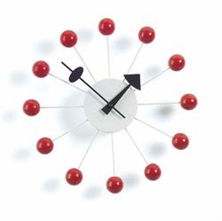Ball Clock Rød Vitra