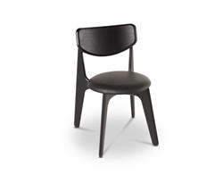 Dixon Slab Chair (NY UDGAVE) Sort med lædersæde
