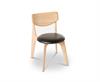 Dixon Slab Chair (NY UDGAVE) Natur med lædersæde